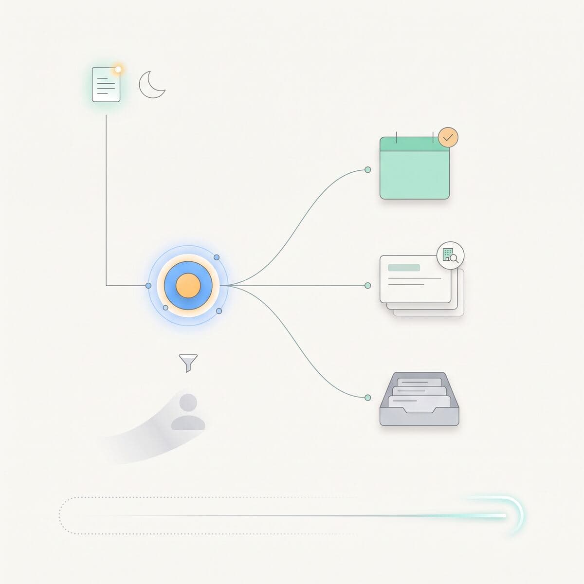An agent turning incoming data into qualified leads